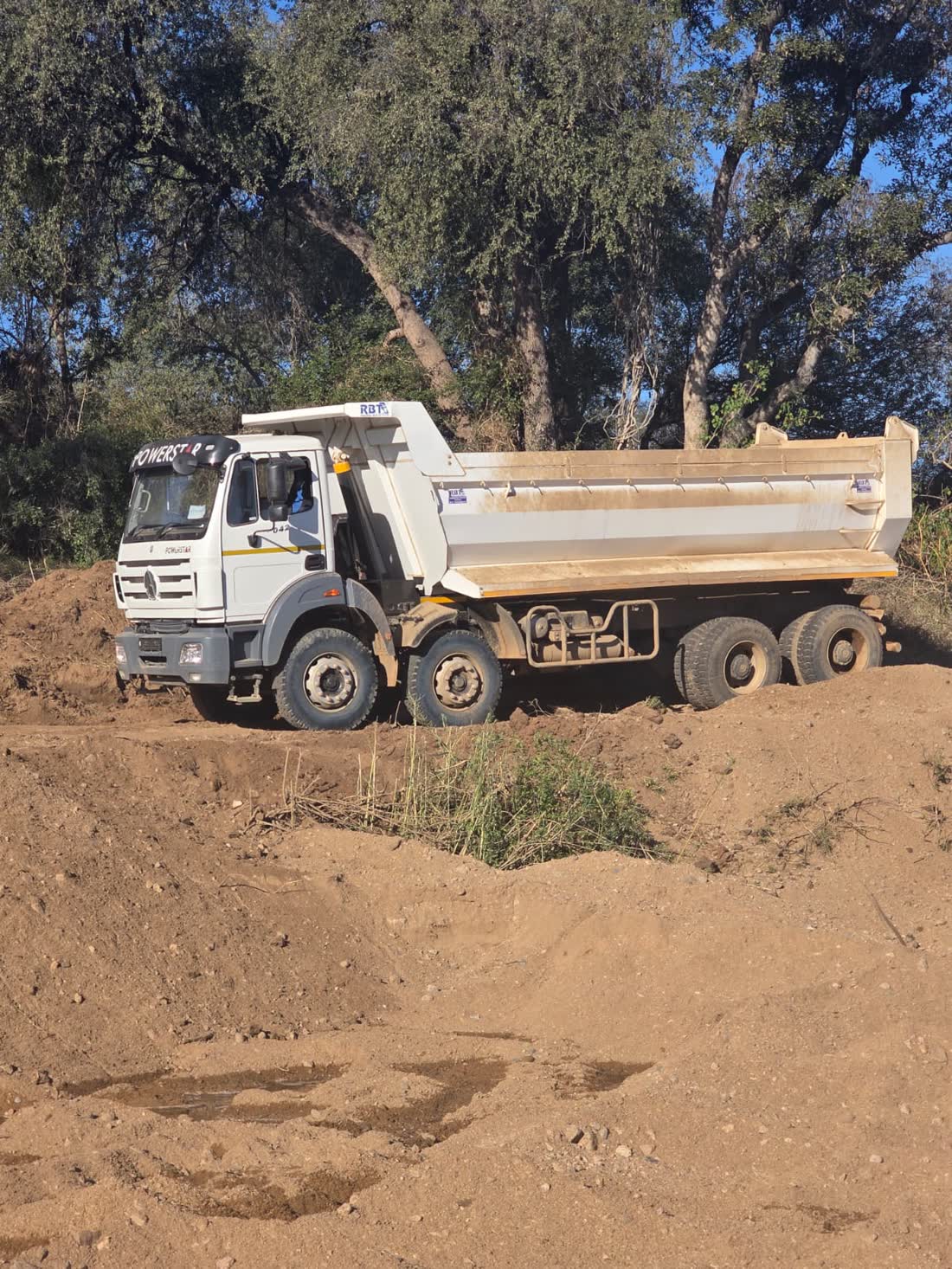 MAN truck loaded with interlink trailers